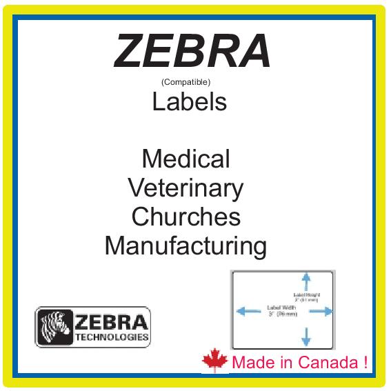 ZEBRA (COMP)   LABELS MADE BY US !  IN CANADA